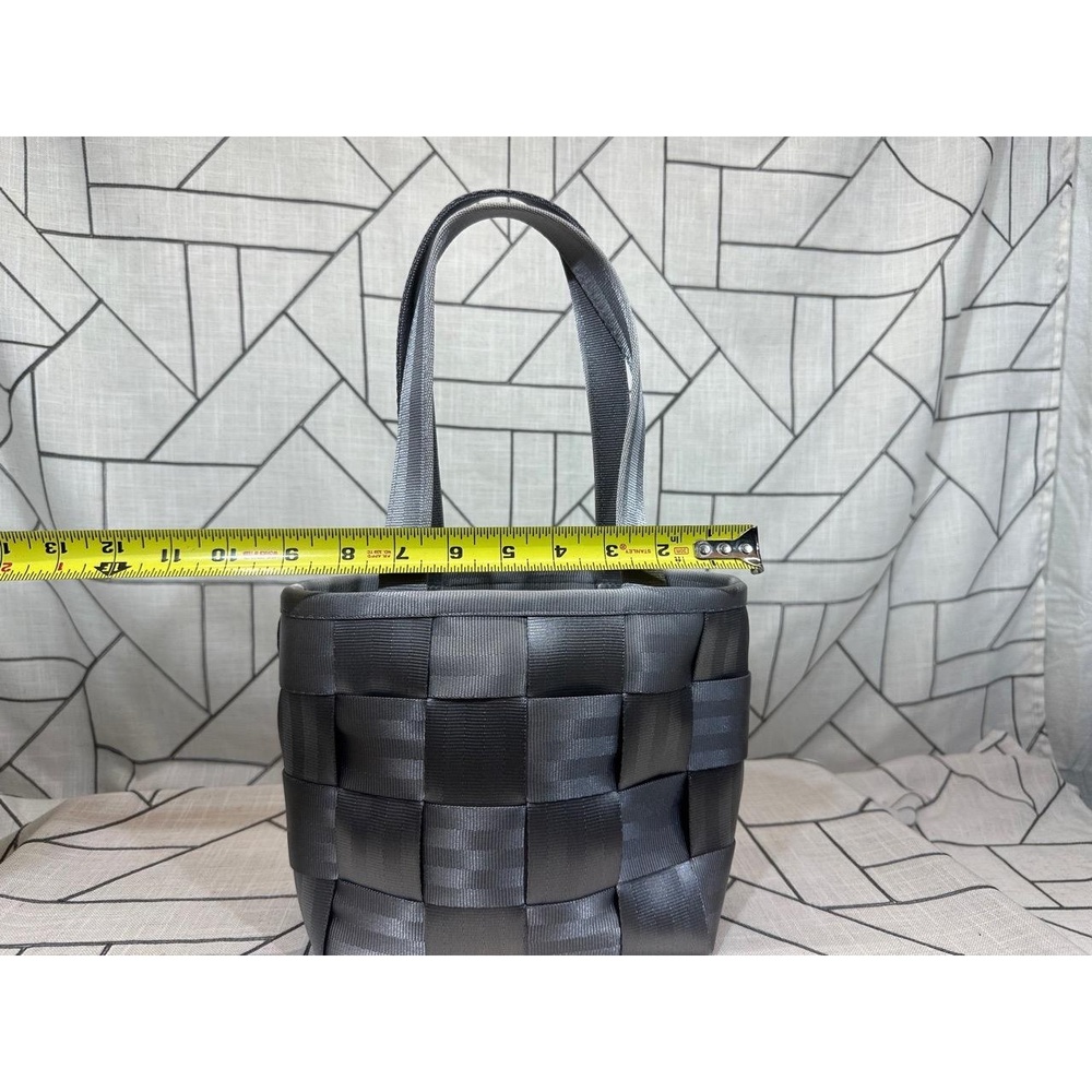 Harvey's Seatbelt Woven Tote‎ Purse Durable Top Handle Gray Womens READ - Picture 9 of 11